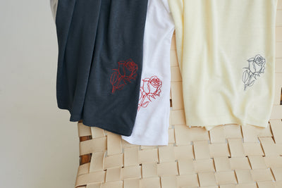 אפורה Rose t חולצת