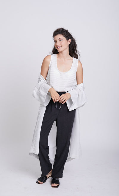 Woven silver Kimono