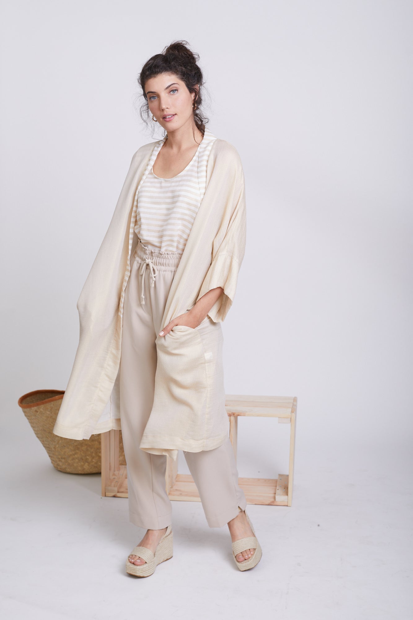 Woven gold Kimono