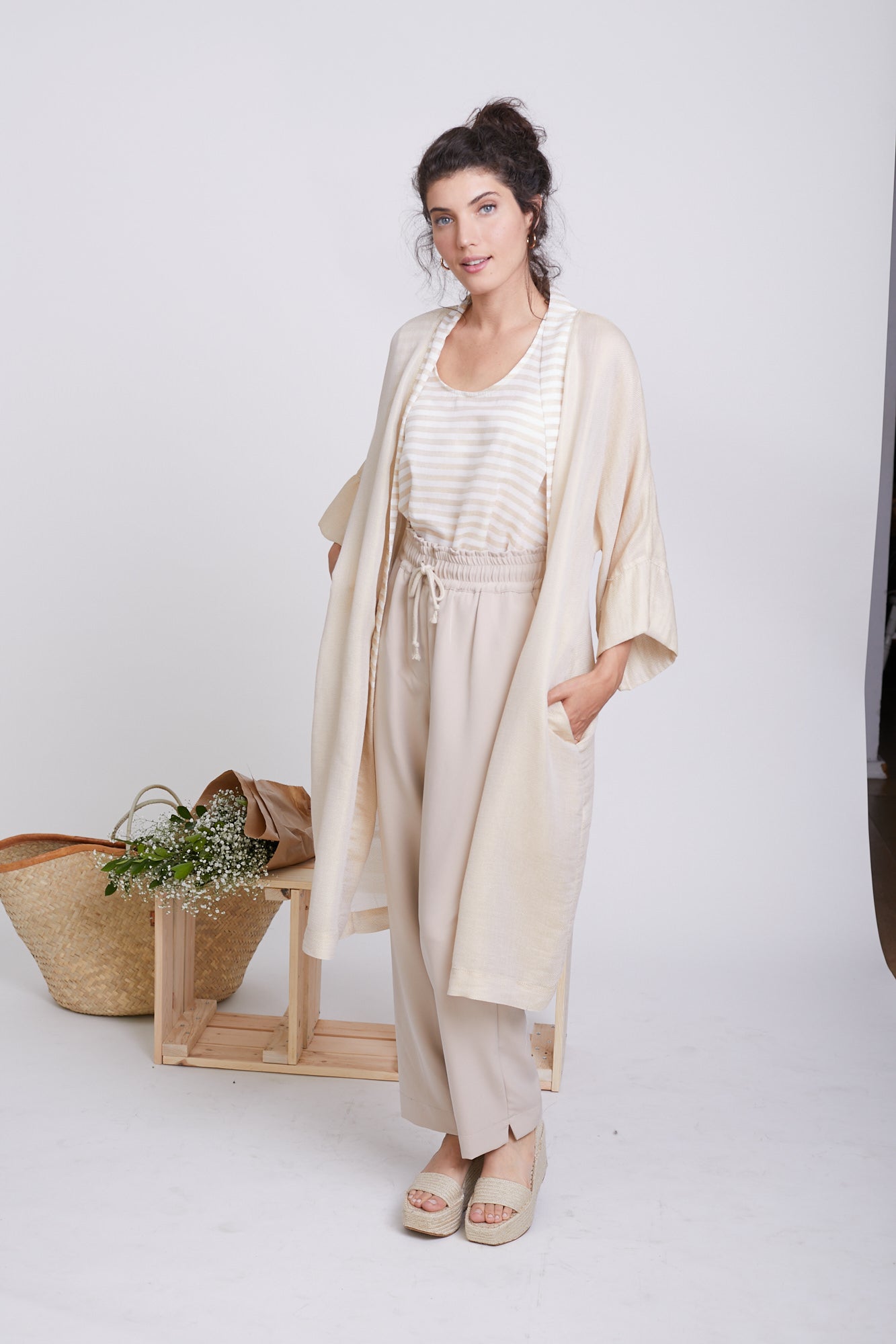 Woven gold Kimono